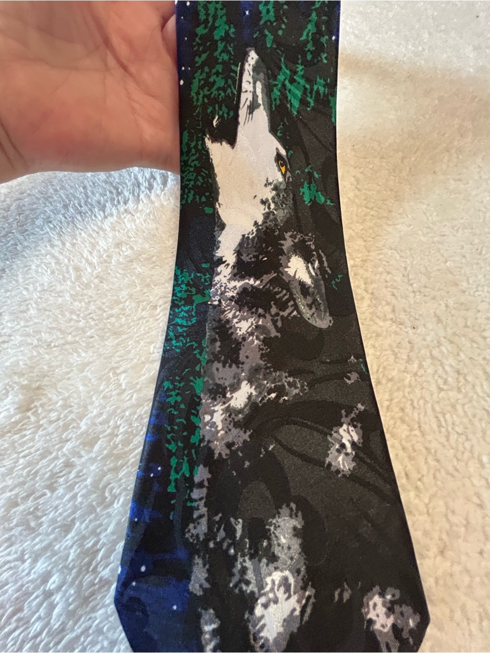 🎁3 for $30 - Wolf Howling Necktie